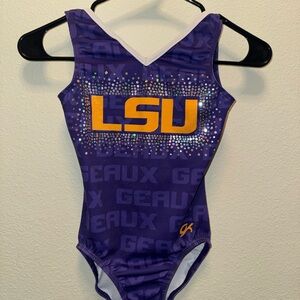 Purple LSU Gymnastics Leotard